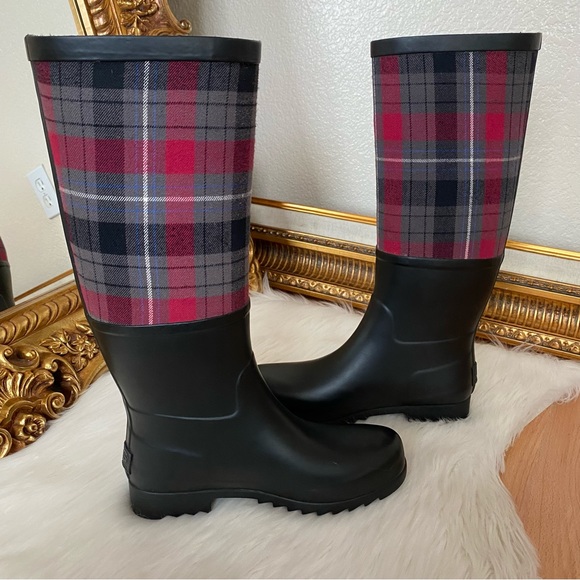 UGG Australia Sabene Plaid Tall Rain Boots - Picture 6 of 16